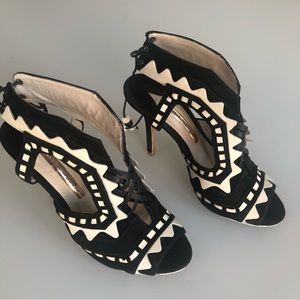 Sophia Webster Black and White Riko Heels 37.5